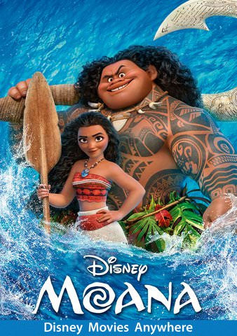 Moana HDX Vudu, MA, iTunes, or Google Play