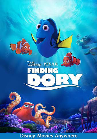 Finding Dory HDX Vudu, MA, iTunes, or Google Play