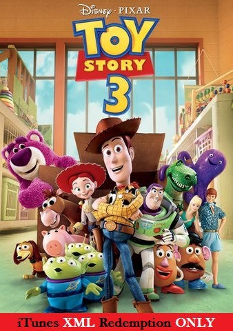 Toy Story 3 SD iTunes XML (Must Know How to Redeem)