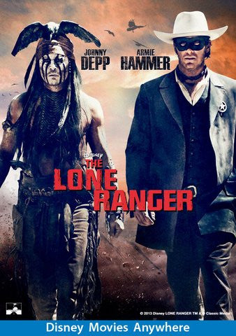 Lone Ranger HDX Vudu, MA, or iTunes