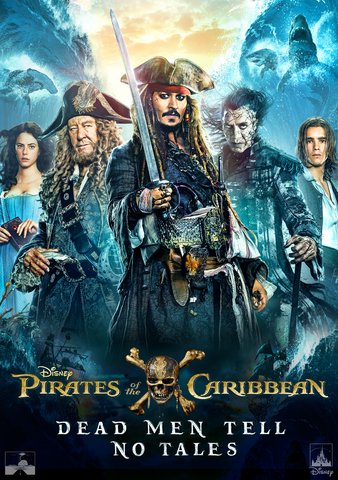 Pirates Of The Caribbean Dead Men Tell No Tales  HDX Vudu, MA, iTunes, or Google Play